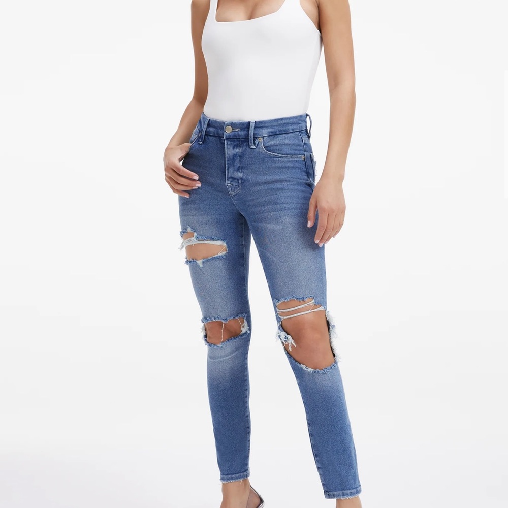 Good American Good Legs Cropped Jeans